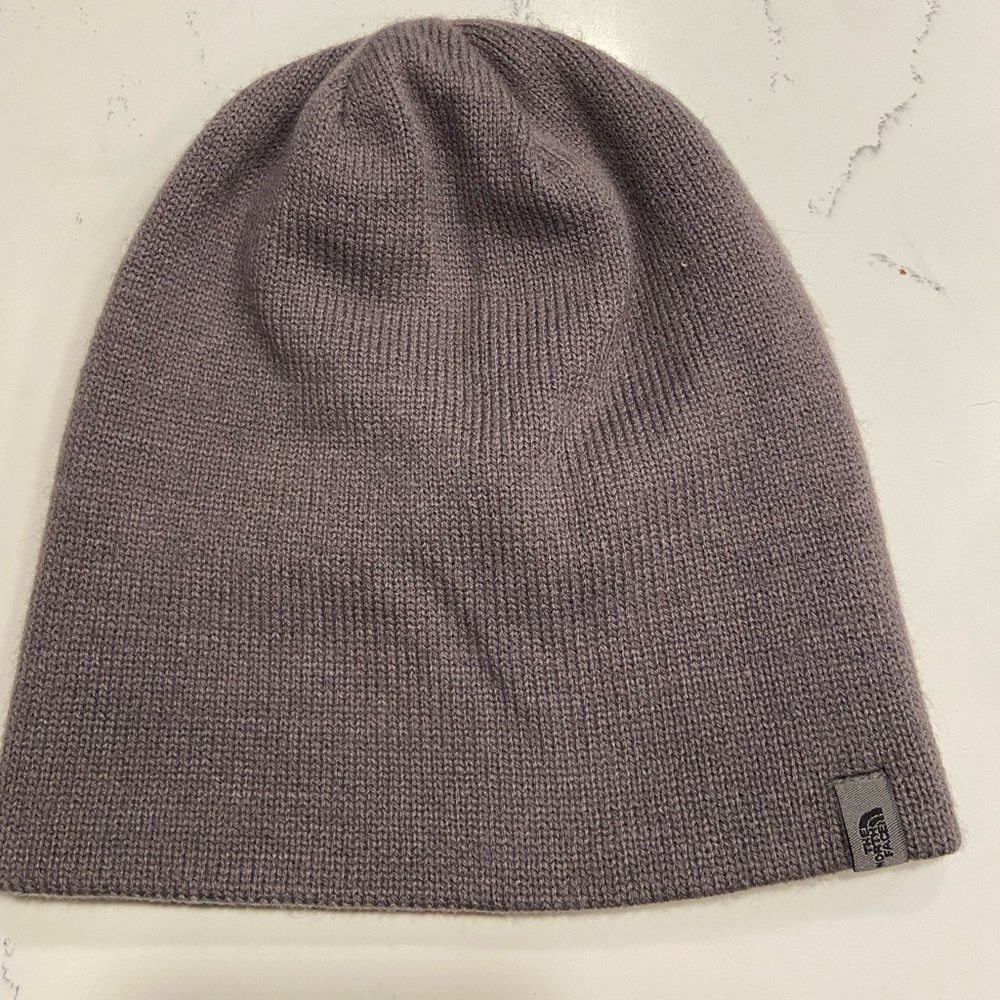 Purple North Face Beanie